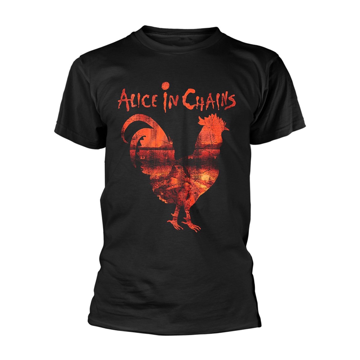 Tee Shack Men's Schwarz Alice In Chains Rooster Dirt Layne Staley Rock Official Tee T-Shirt Unisex (Xx-Large)