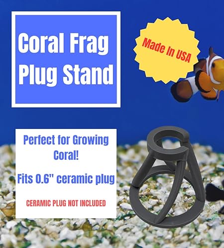 Vista 7 de Chatelet REEFSHAPE - Soporte para enchufe de fragmentos de coral para estabilidad de coral, paquete de 5 soportes para fragmentos de sustrato