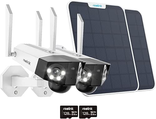 REOLINK Reolin Duo 2 with Solar Panel 2 Pack Bundle