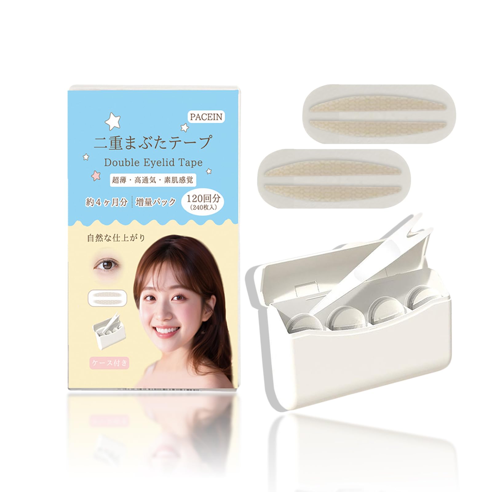 Amazon.co.jp: PACEIN 二重テープ ふたえテープ ボックスタイプ まぶた