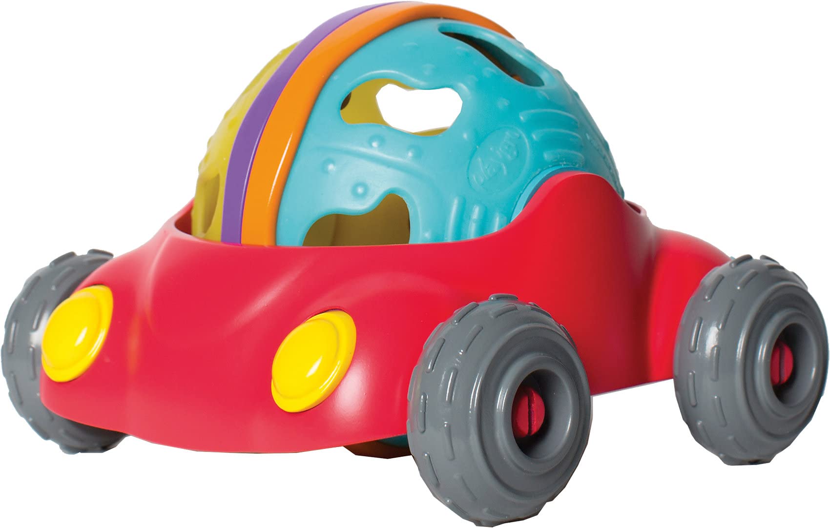 Playgro Junyju Rattle & Roll Car, BPA-free, From 12 Months, Red/Multicoloured, 40169