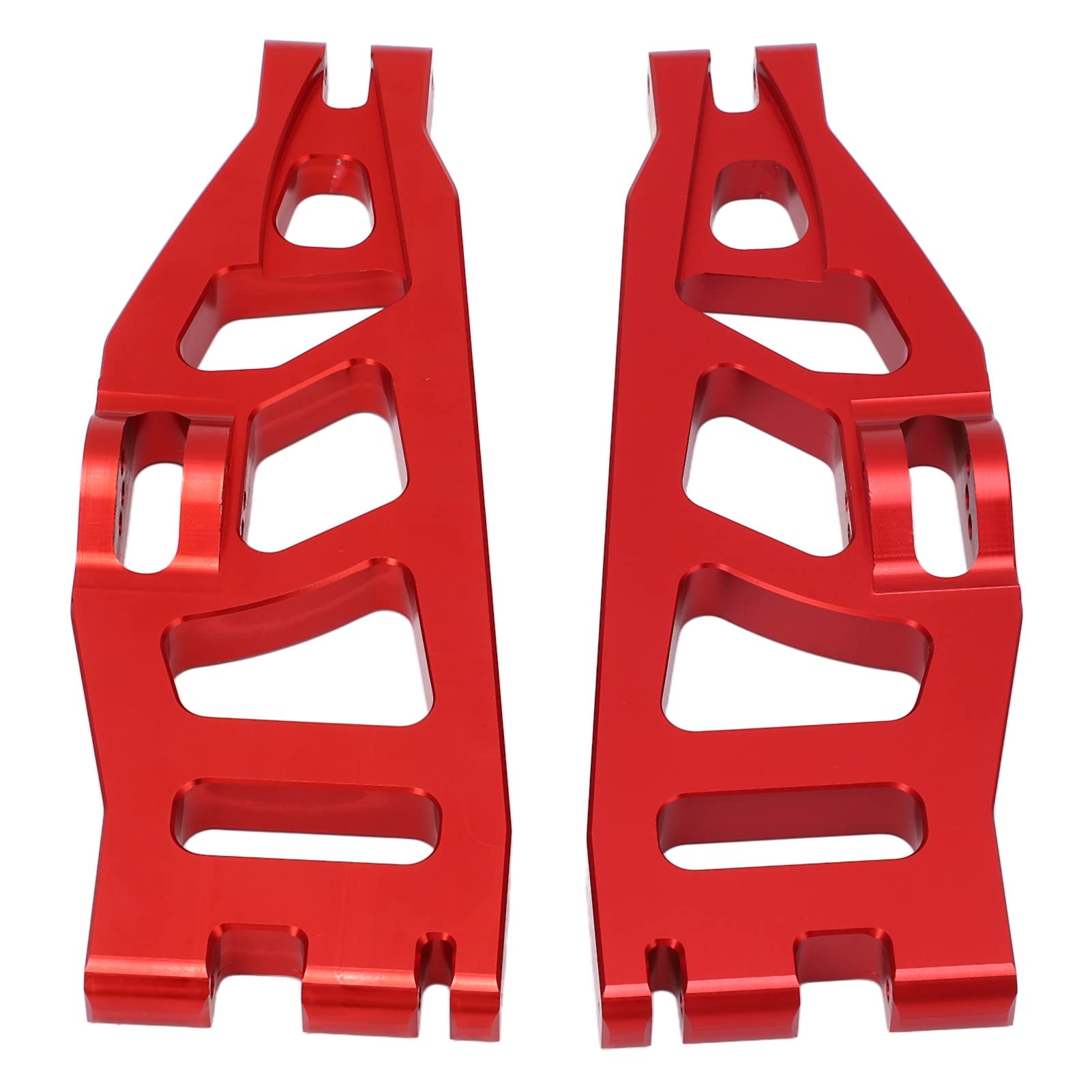Brazo oscilante trasero de coche RC, aleación de aluminio, peso ligero, para, trituradora, coche RC 1/6 (Roja)