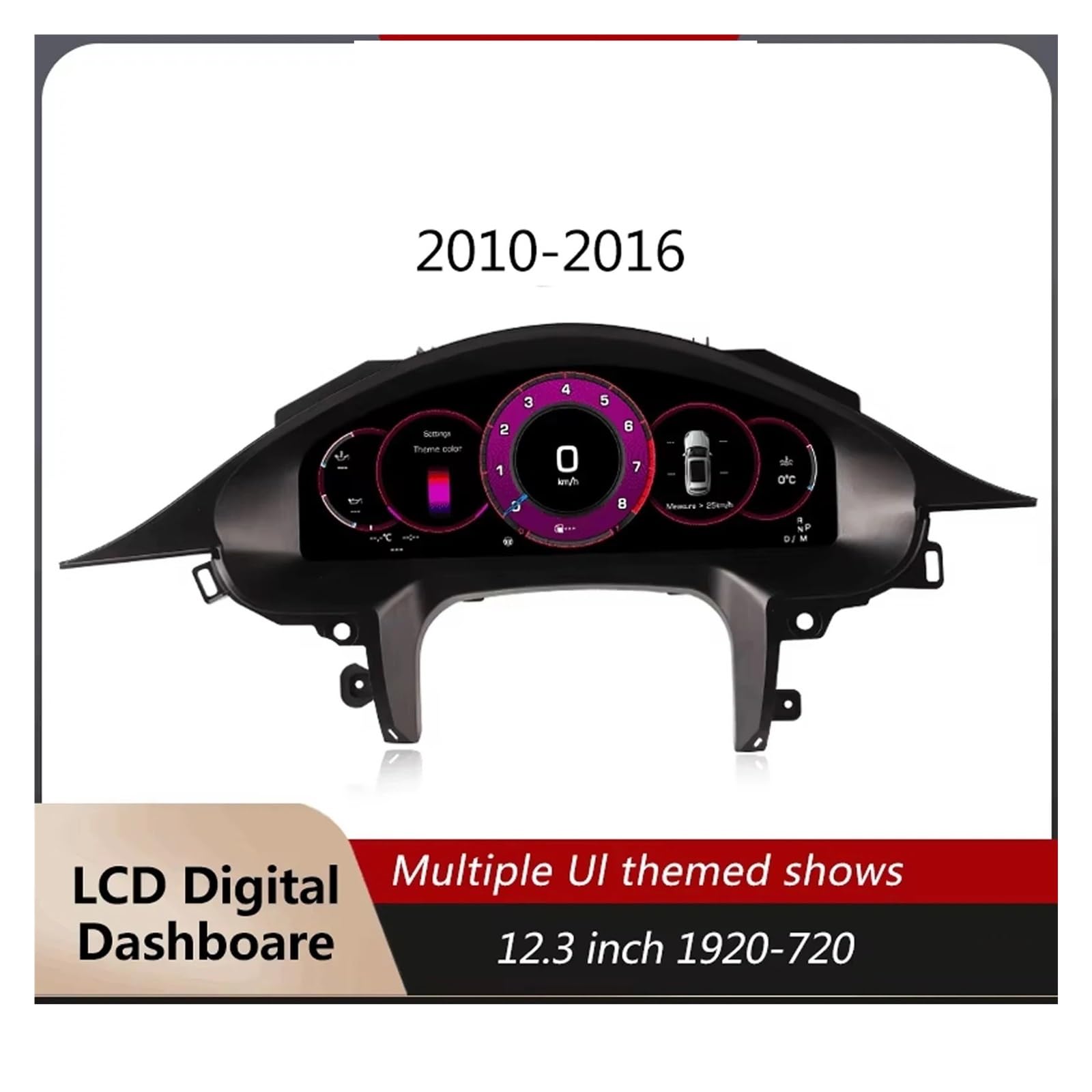 Tableau de bord numérique 12,3 pouces Compatible Pour Porsche Panamera 2010-2016, combiné d'instruments, cockpit virtuel, écran LCD, compteur de vitesse