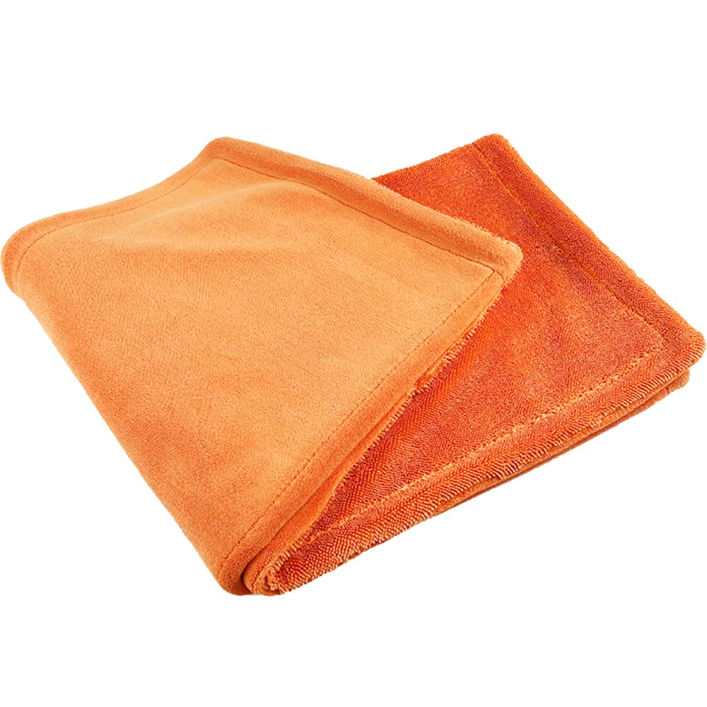 It's Win Blackhole Trockentuch, Trockentuch für Auto, Auto-Trockentuch, groß, Fahrzeug-Trockentuch, Mikrofaser, Auto-Trockentuch, Herbstorange, 89,9 x 69,8 cm, 1 Packung