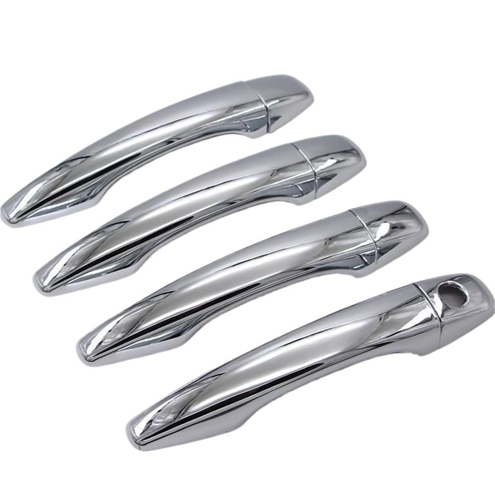 Bqwyedpl Handle Car Chrome Decoration Fit For Peugeot 2008 2014-2018 Door Bowl Car Door Latch (Handle)