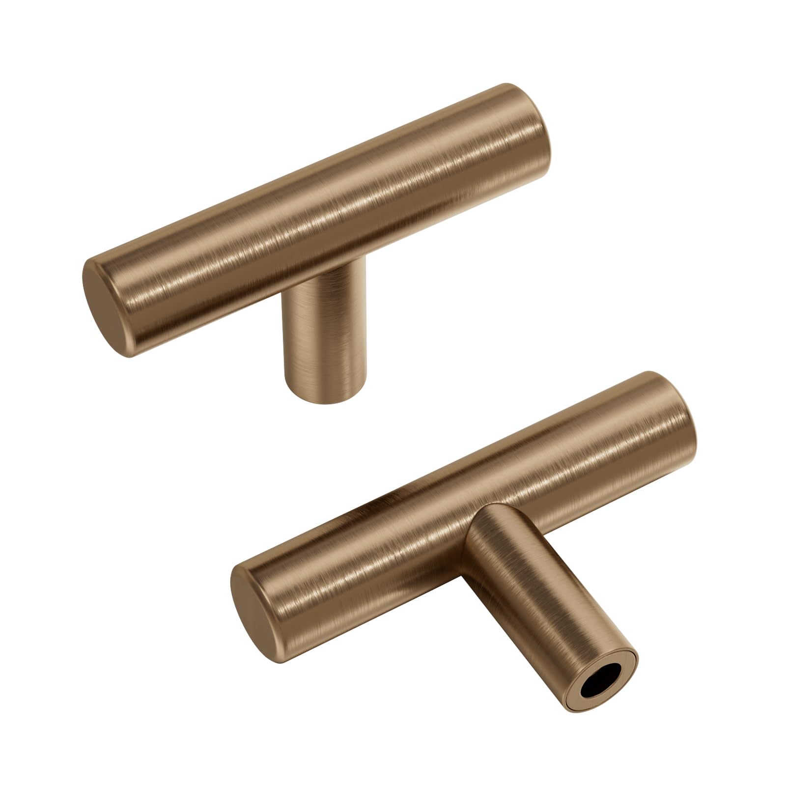 Goldenwarm 10 Pack Champagne Bronze Drawer Knobs Kitchen Cabinet Knobs Champagne Bronze Cupboard Door Knobs Wardrobe Knobs Kitchen Door Knobs — image 1