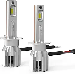Lâmpada de Farol LED H1 Encaixe 1:1 5500K Branca H1 448 Lâmpada de Farol de Carro LED Canbus Sem Erro 448 12V 55W Farol Alto 400% Mais Brilhante Pacote com 2