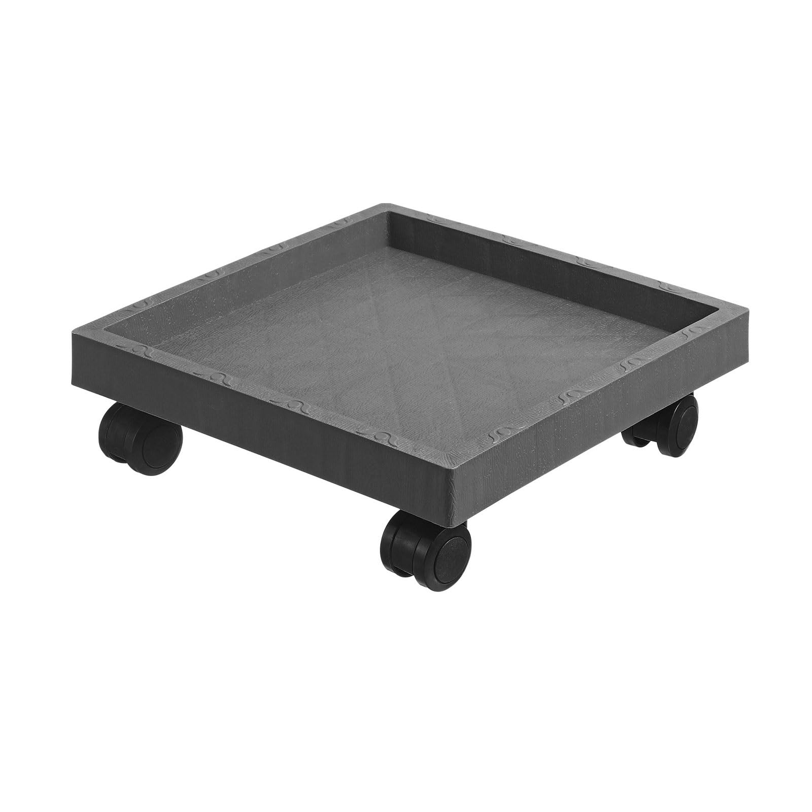 K5C7S3W9D6 plant dish saucer Plant Drainage Tray with Rollers Square Flower Pots Wheelbarrow(Gris)