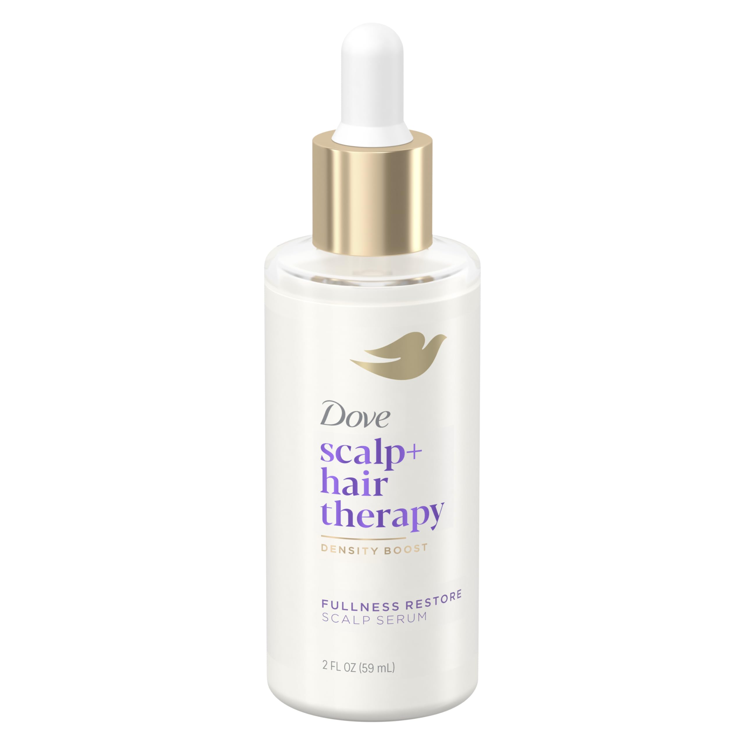 Dove Scalp + Hair Therapy Density Boost Serum Fullness Restore Visibly Thicker Hair In As Soon As 30 Days, Hydrating & Fast-Absorbing, Instantly Relieves Dry Scalp 2 Fl oz