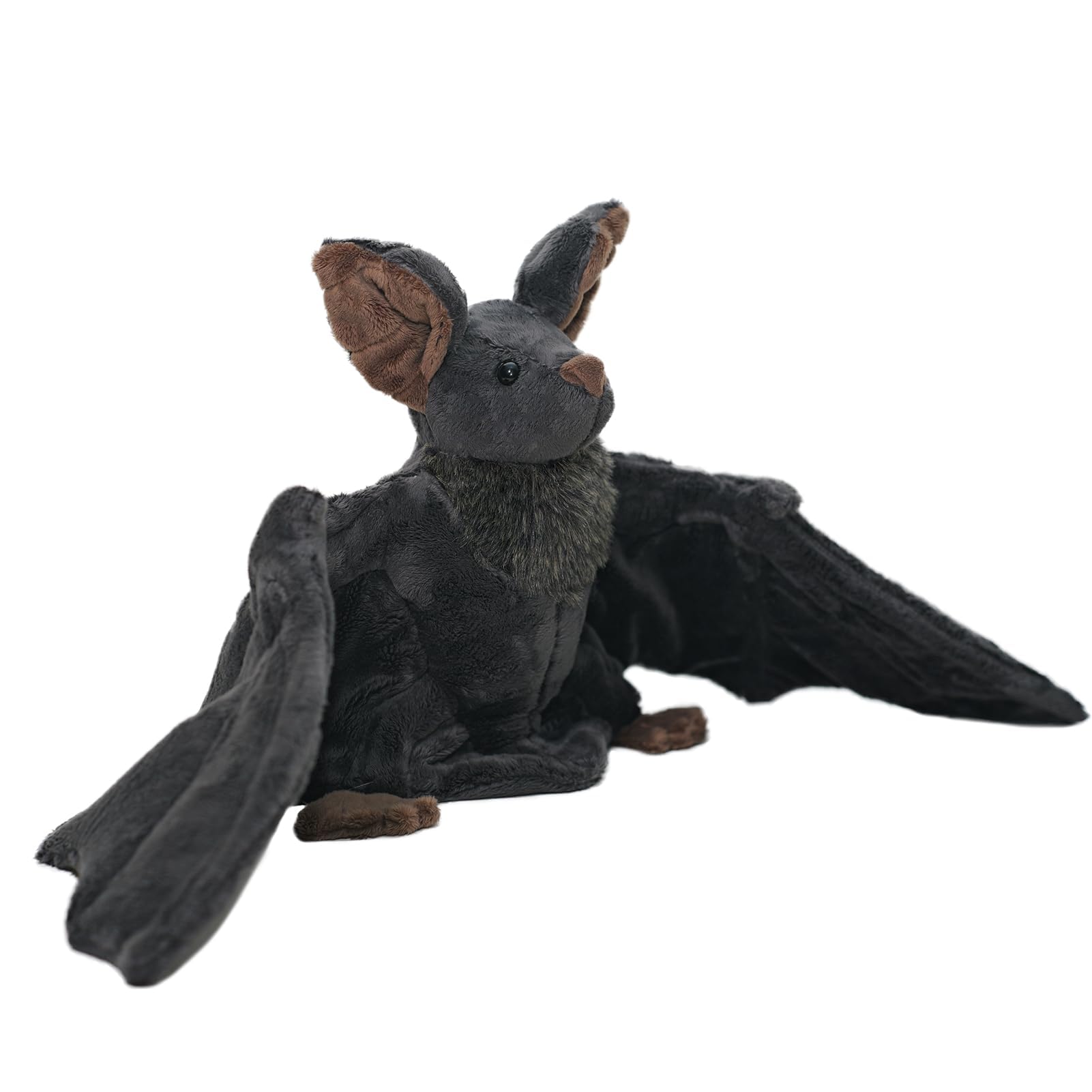 Enivtfz Goth Bat Plush Creepy Gothic Bat Stuffed Animal Lifelike Large Bats Plushie Soft Hugging Plush for Halloween Easter Christmas Valentines Birthday Gift 12inch
