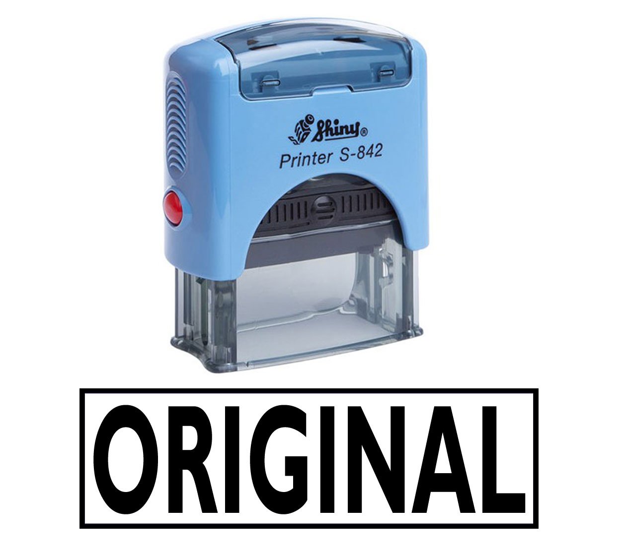 Printtoo Original Self Inking Rubber Stamp Custom Shiny Office Stationary Stamp
