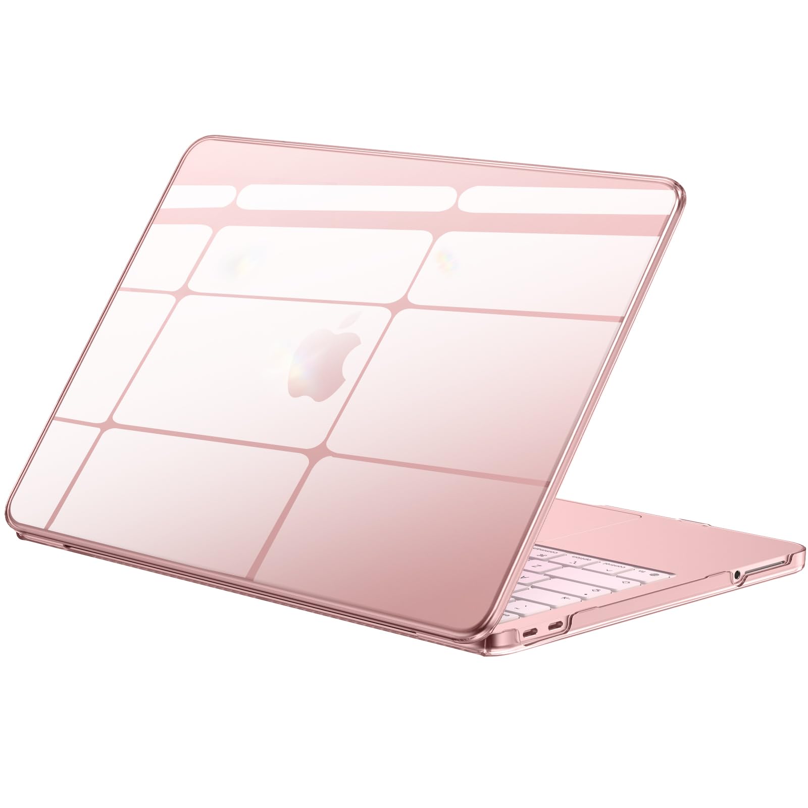 BlueSwan Coque MacBook Neo 13 Pouces 2026 A18 Pro A3404 Étui Rigide Housse Plastique Rose poudré