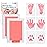 Zemiu 2 Pack Large Clean-Touch Ink Pads, Baby Handprints and Footprints for 0-18 Months, Inkless Hand and Footprint Kit,Baby Print,DIY Newborn Keepsake Gifts,Cat/Dog Paw Print Kit-Pink
