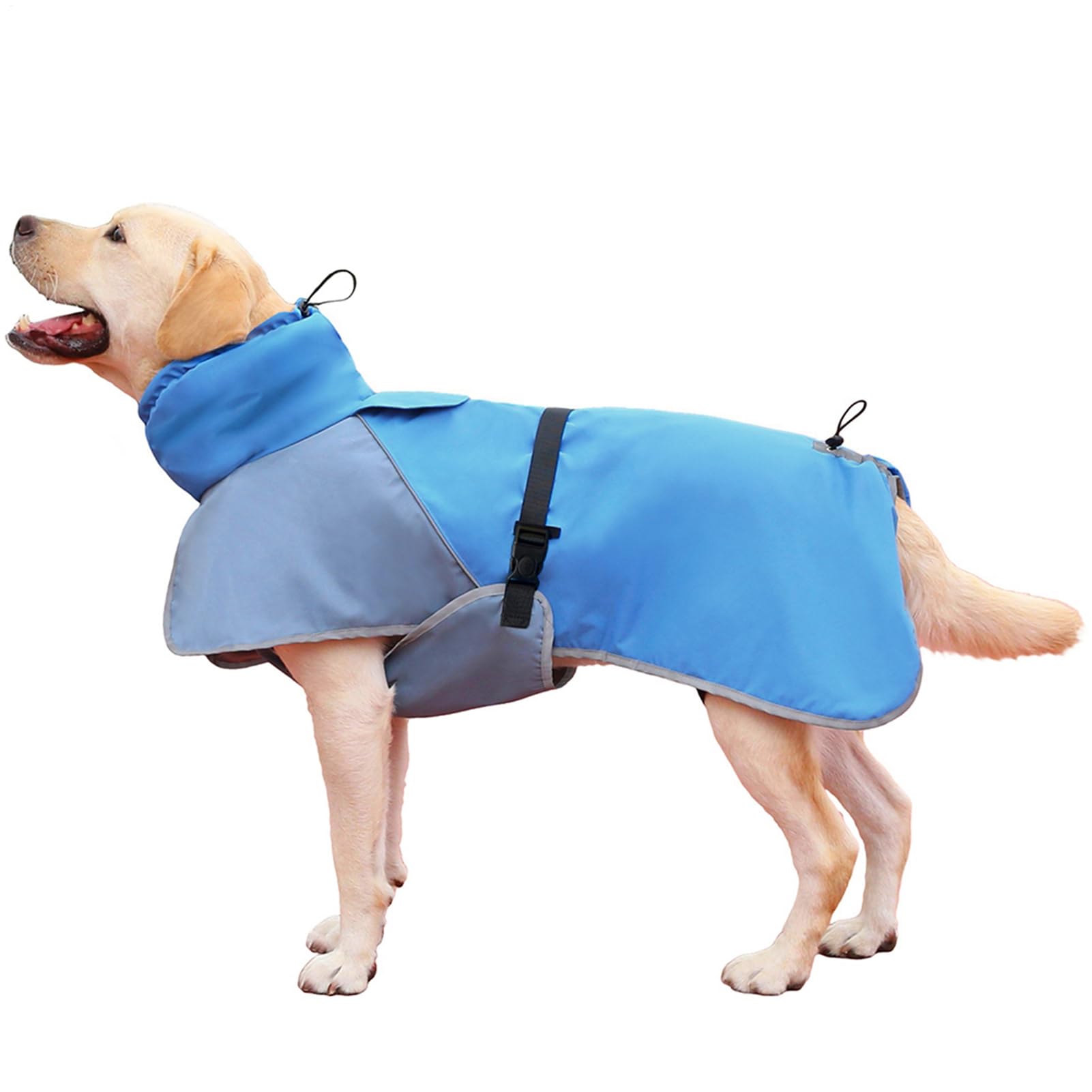 Manteau de pluie pour chiens de grande taille avec capuche chaude