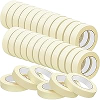 Vista 13 de Fainne Cinta adhesiva de uso general a granel, 55 yardas para pintar en casa, oficina, escuela, papelería, manualidades, uso básico, fácil de quitar