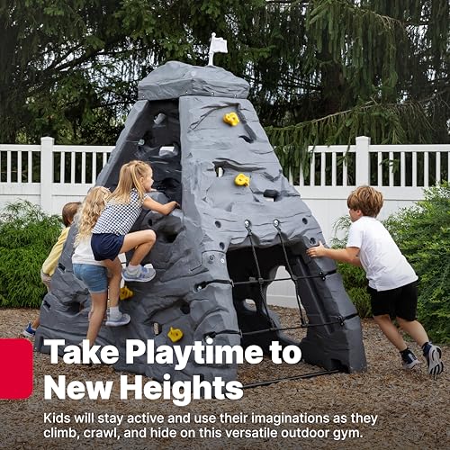 Step2 Skyward Summit for Kids, Climbing Wall Playset for Toddlers, Ages 4 –8 Years Old, Easy to Assemble Kids Outdoor Playground for Backyard