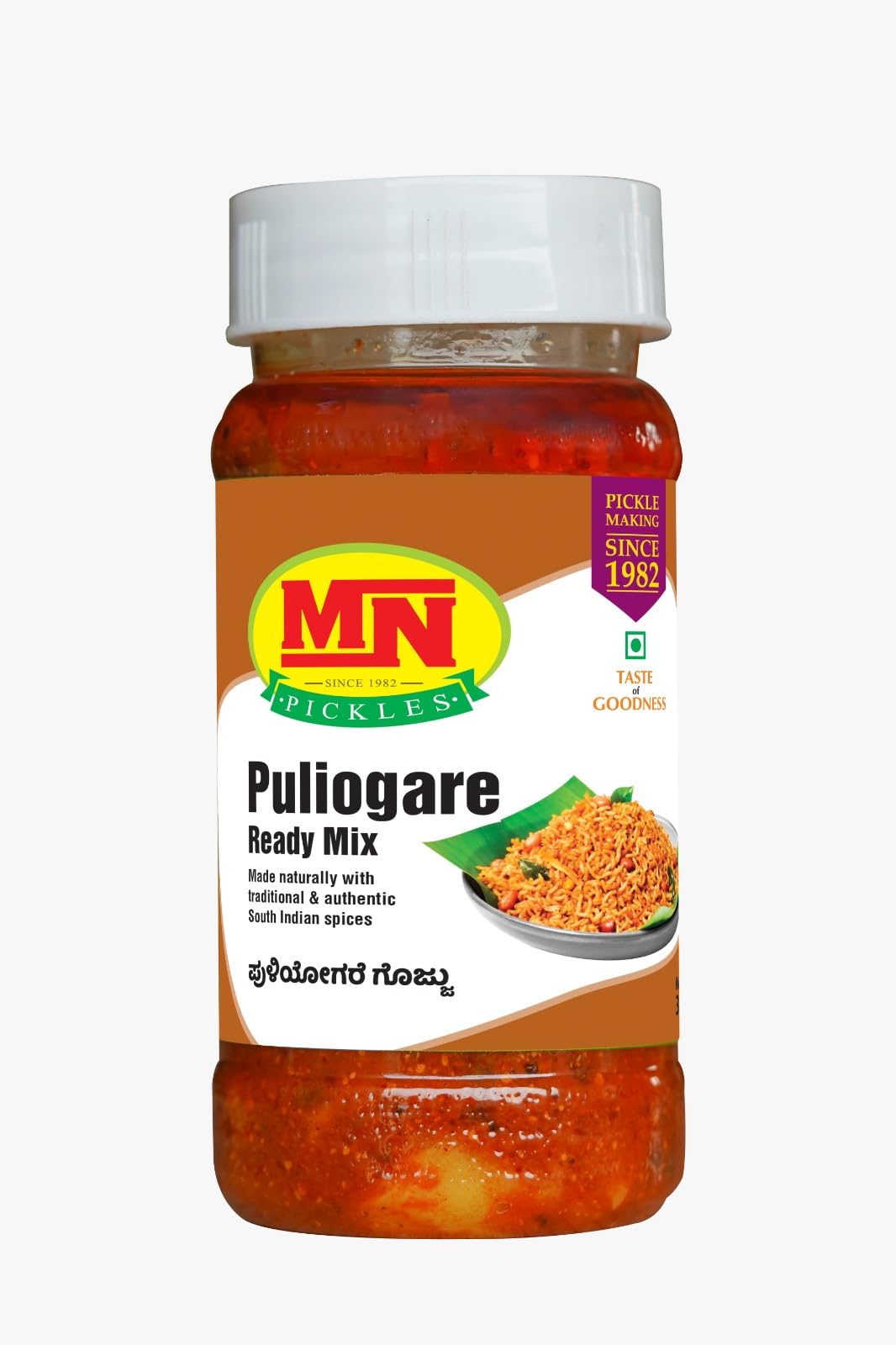 MN Pickles - Puliyogare Ready Mix 300g | Ready to eat | Tamarind Rice Paste