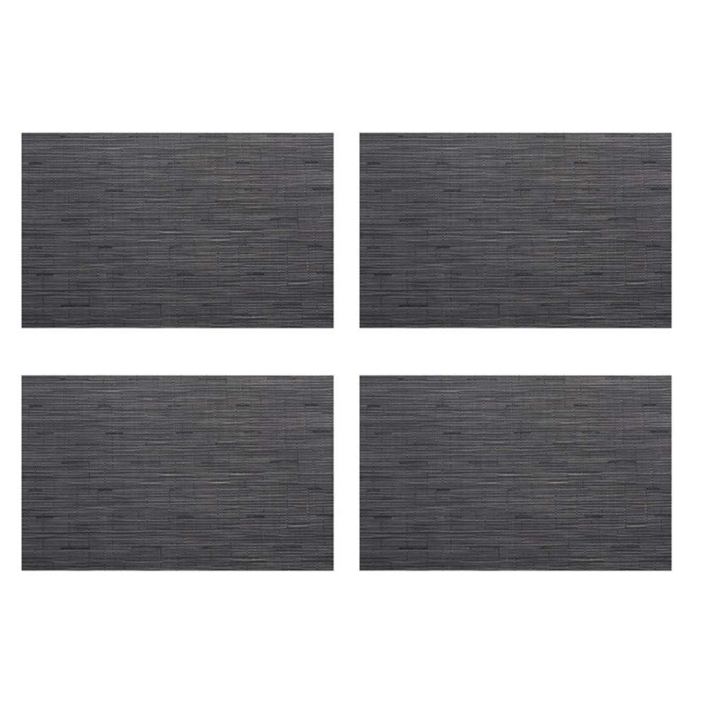 Sets de table en PVC lot de 4 avec dessous de verre assortis pour cuisine en 5 coloris