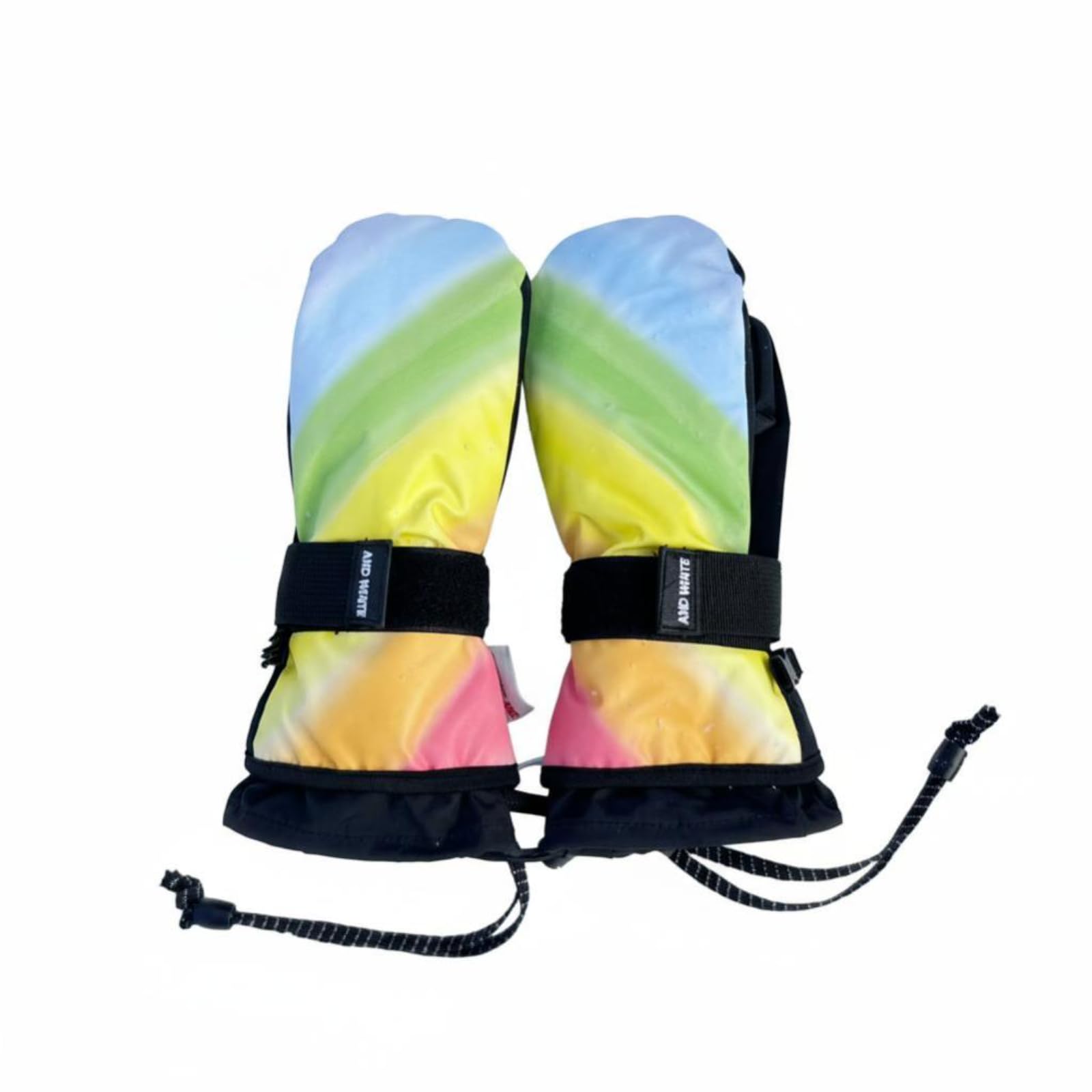 Guanti Invernali Bambini XS, Impermeabili e Protettivi, per Ciclismo, Sci, Outdoor, Arcobaleno