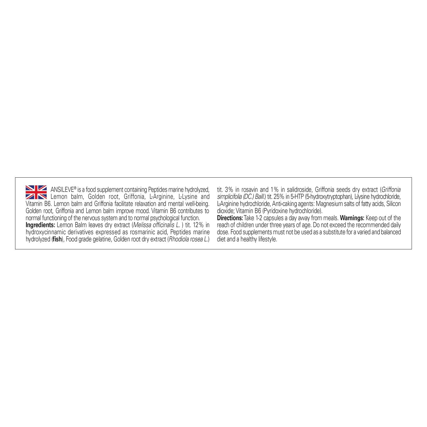 NATURANDO ANSILEVE 30 CAPSULE - Integratore alimentare per favorire il rilassamento e il benessere mentale.