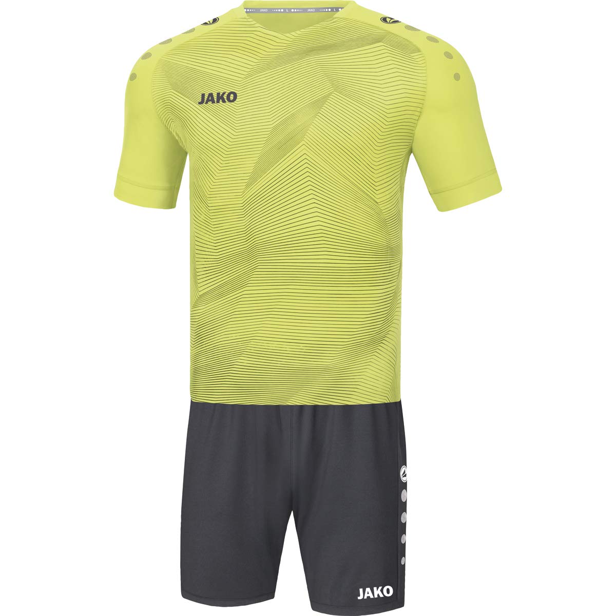 JAKO Men's Premium KA Shirt, Light Yellow/Anthracite, XL - Image 2