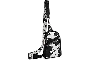 Modern Cow Print Crossbody Purse for Women