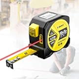 2 In1 Laser Tape Measure, 164Ft Laser Distance Meters & 16Ft Measuring Tape with Magnet, Rechargeable Tape Measure with Digital Readout for in/Ft/M Unit, Linear/Area/Volume