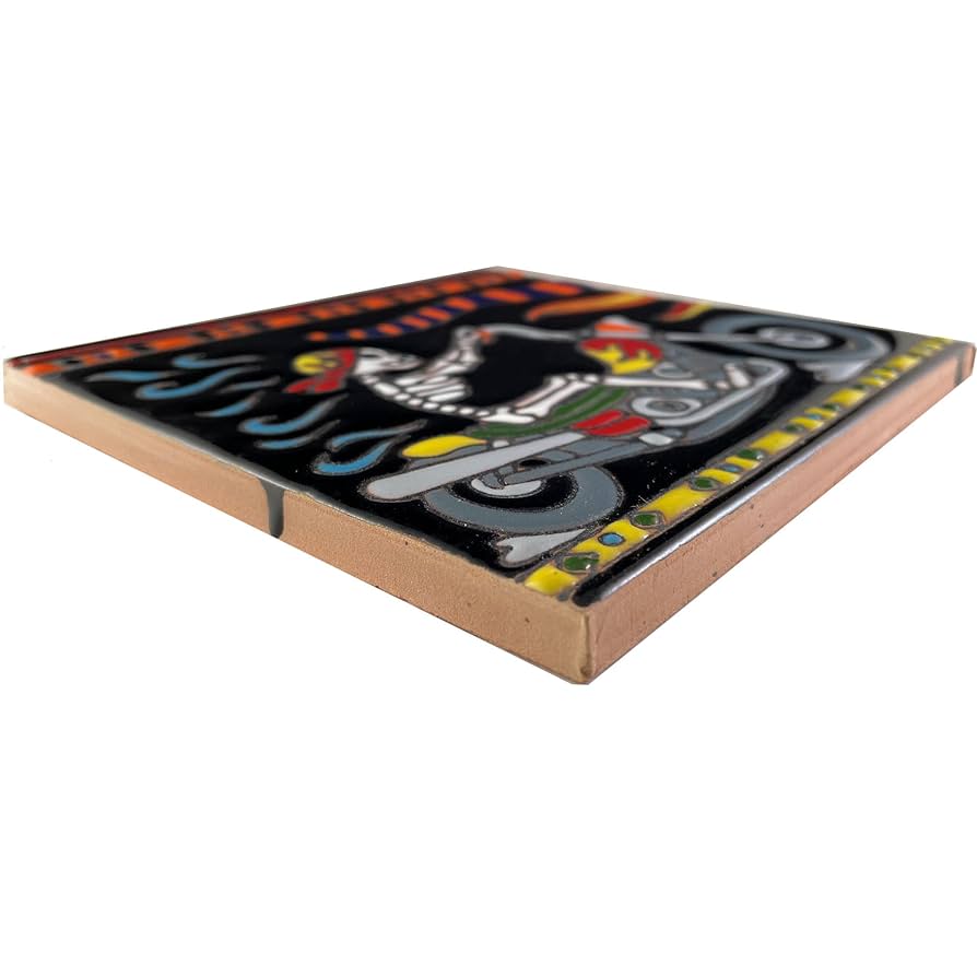 クリムトタイルアート6 Amazon.com: Fine Crafts Imports 6x6 Motorcycle Riding. Day