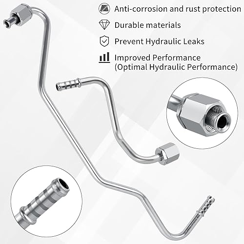 Miniatura 9 de MuHize - Manguera de refrigeración de transmisión trenzada SS de 70 pulgadas kit de línea de refrigeración de transmisión resistente 6AN compatible