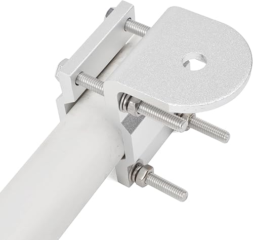 Soporte universal de montaje para barra enrollableespejo, soporte de antena anticorrosión de aluminio para antena base móvil al aire libre (soporte