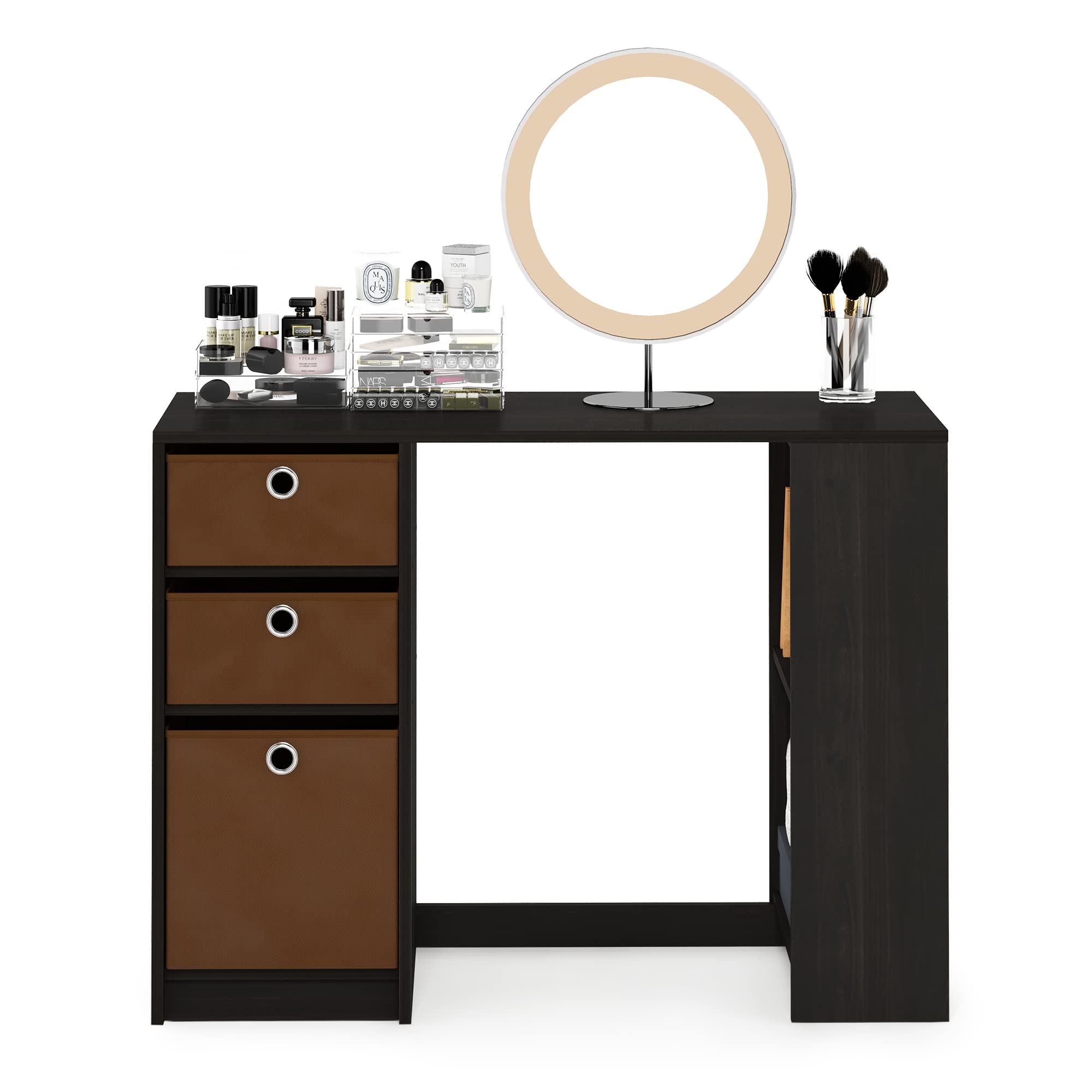 Furinno Bureaux d'Ordinateur, Bois, Expresso, Taille Unique, dense, Marron, One Size