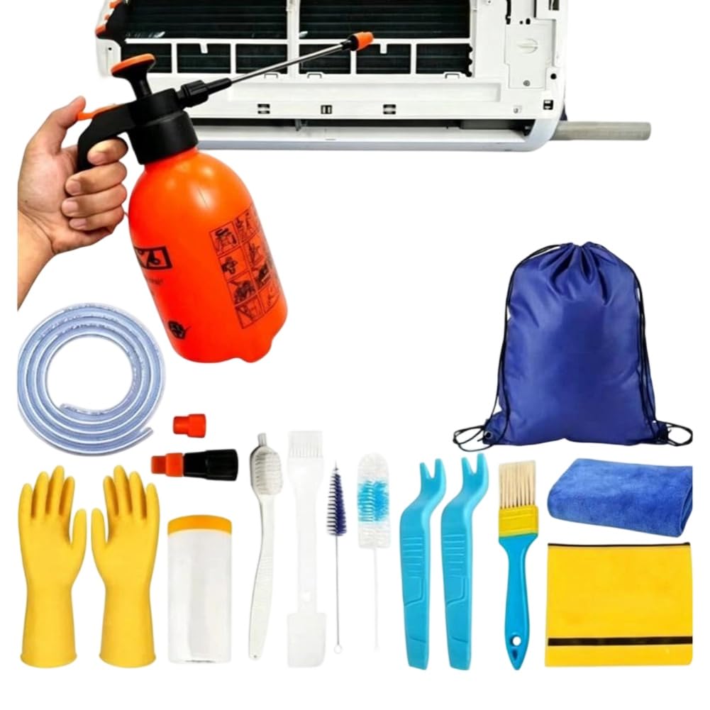Aundhegrtt Air Conditioner Cleaning Kit Split AC Deep Clean Tool Set Air Conditioner Cleaning Brush Tool
