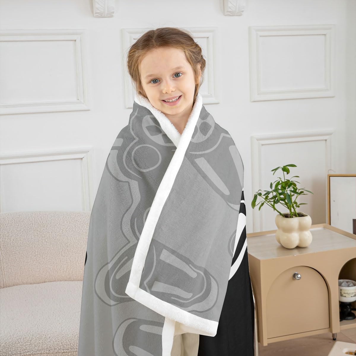 Feelyou Gamer Fluffy Blanket Super Soft Game Controller Fleece Throw Blanket for Kids Boys Girls Gaming Plush Fuzzy Blanket for Birthday Christmas Valentine's Day Gifts 50"x60"(Gamepad1)