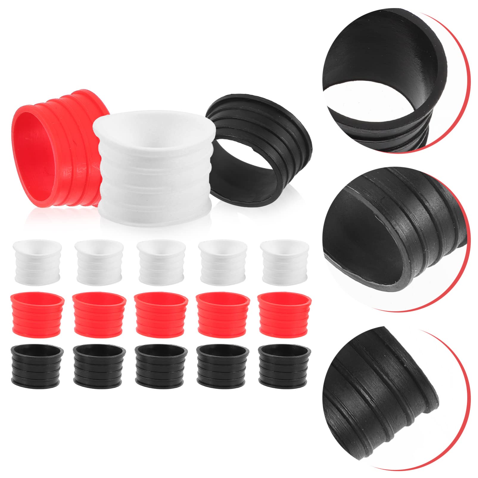 BESTonZON Grip per Racchette Tennis E Badminton Protezione Antiscivolo Riutilizzabile Accessori Professionali per Racchette Compatibile con Vari Sportivi 15 * 2