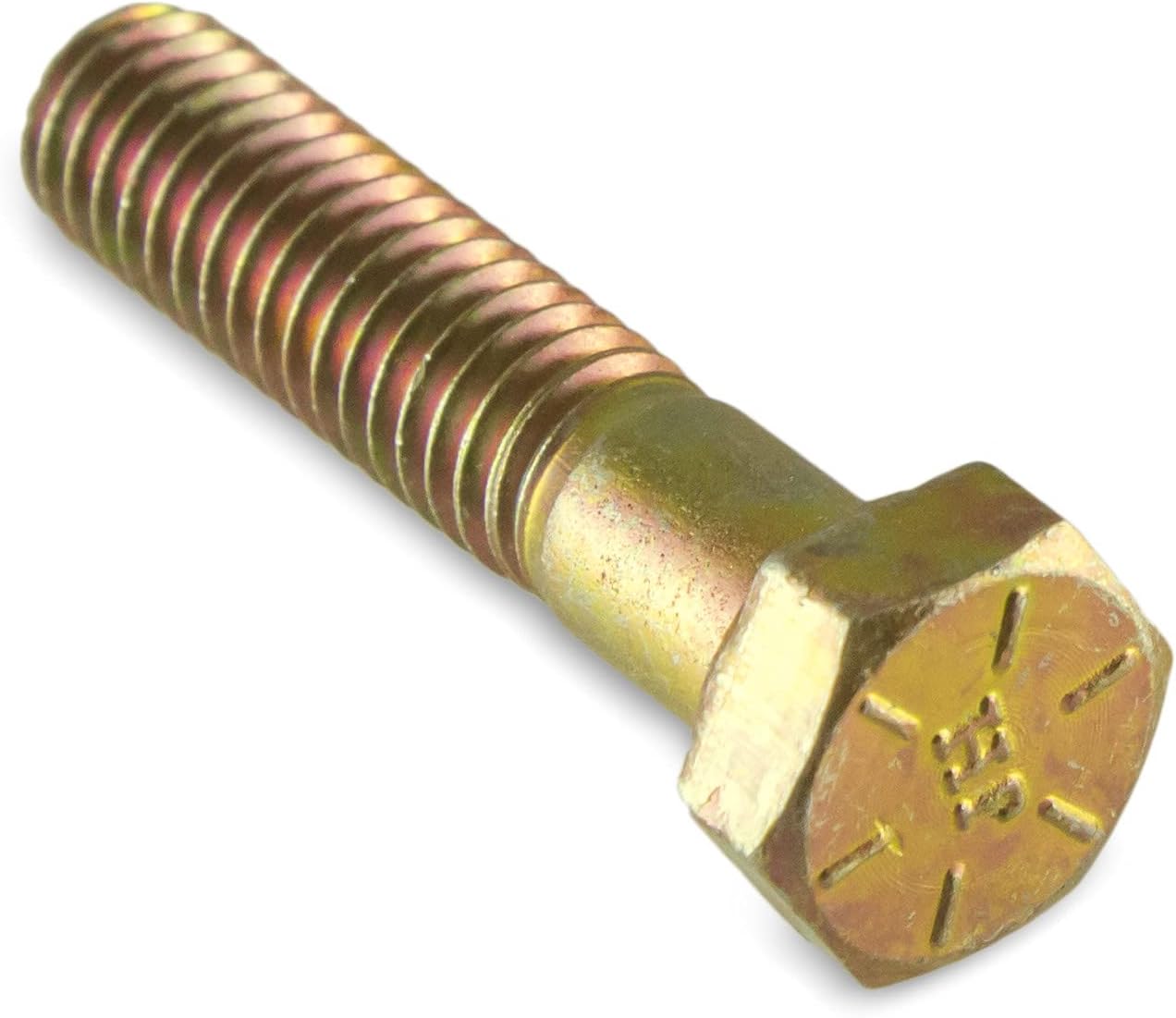 5/16"-18 Inch Nylock Nylon Insert Lock Nut, Grade A, COARSE, Yellow-Zinc (100 Bulk Pack)