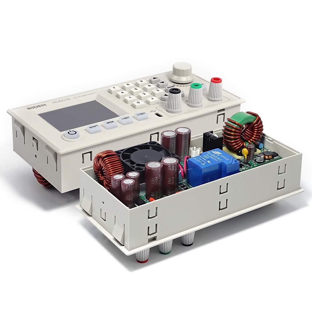 HUIOP RD6018 Modulo di Alimentazione a Corrente Continua a Tensione costante e Corrente costante 18A Tastiera Software PC Controllo App Telefono WiFi con Funzione di aggiornamento firmware