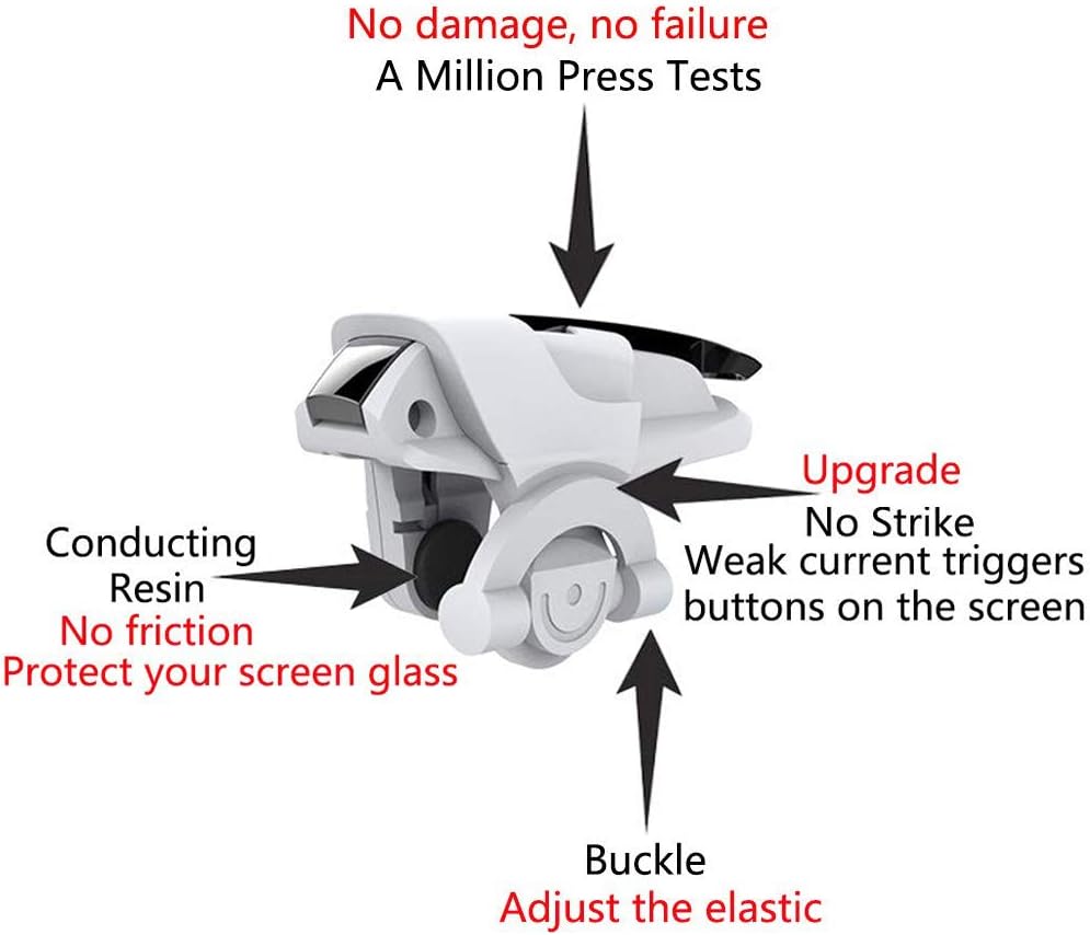 FSIGOM Mobile Controller,Aim Keys L1R1 and Gamepad Knives Out/Rules of Survival,Cellphone Game Trigger,Battle Royale Sensitive Shoot (Mobile Game Controller B)