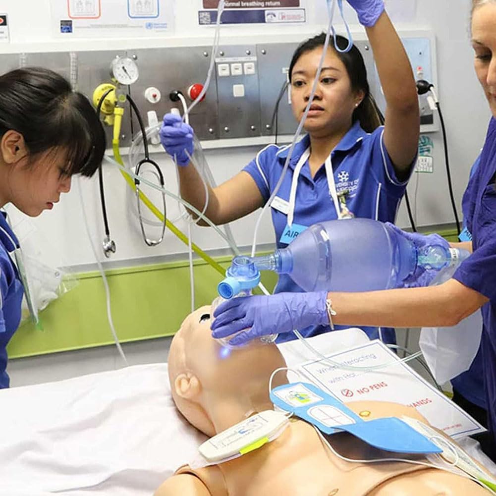 Professionelle Pflegepuppe, 170 cm Lebensgroße Pflegetrainingspuppe, Trainingspuppe, CPR-Dummy, Patientenpflege, Genitalien, austauschbare Ganzkörperpuppe für medizinisches Lehrmittel