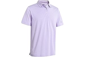 Striped Light Purple Polo Shirt for Men