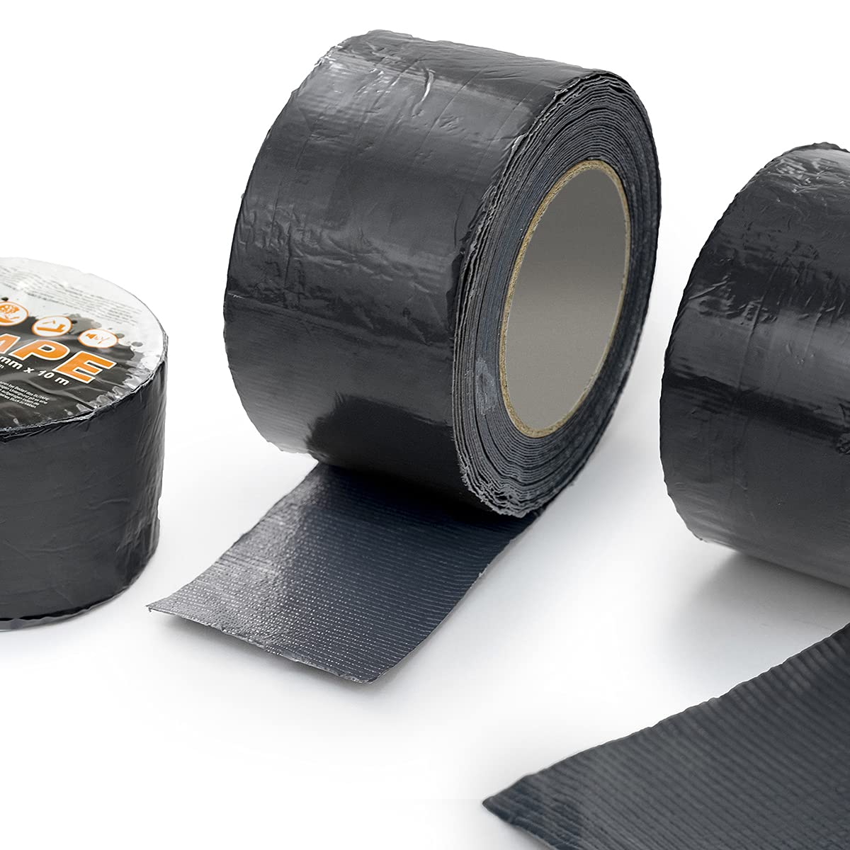 DQ-PP Dachdeckerband 100mm | 2 Rollen (20 Meter) | Farbe Anthrazit | Abdichtband | Reparaturband | selbstklebendes | Dachband | Deckerband | Band | Dachreparaturband