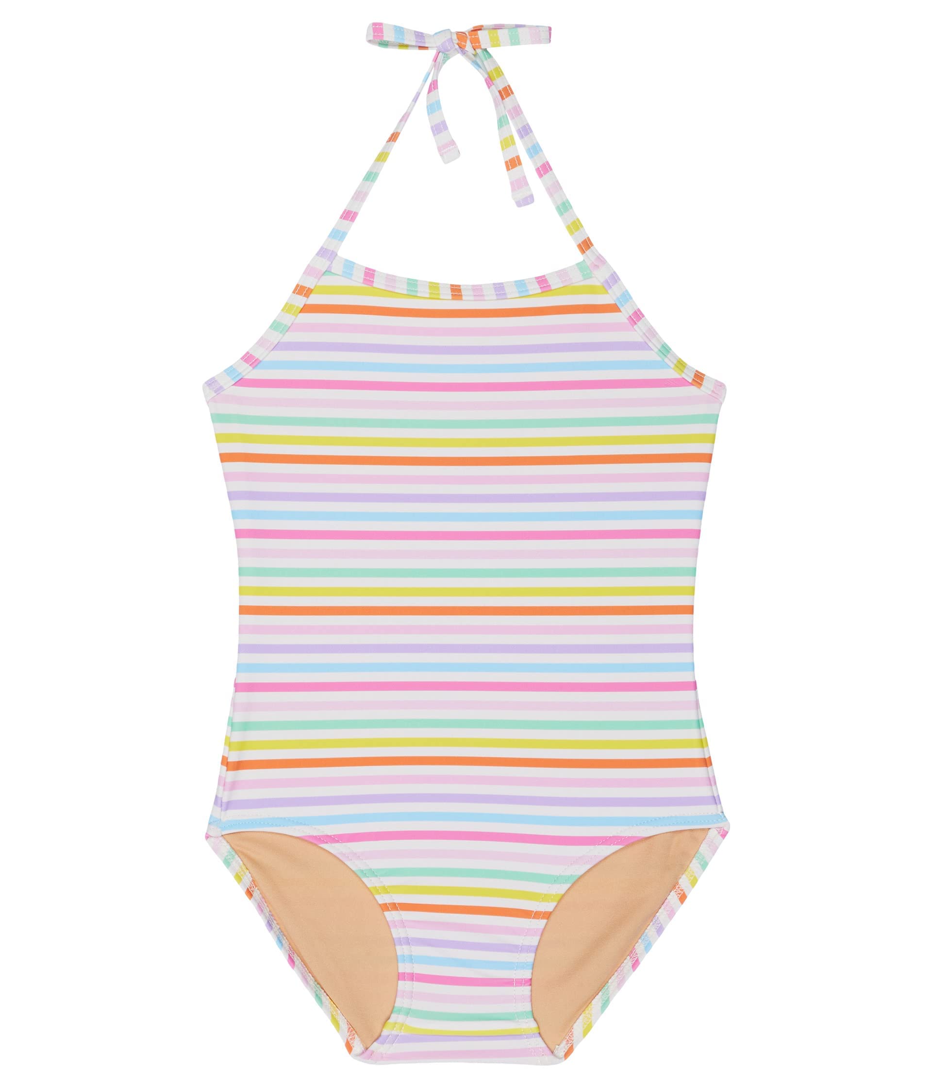 ToobydooGirl's Rainbow Stripes One-Piece Swimsuit (Toddler/Little Kids/Big Kids) Rainbow 1-2 Toddler