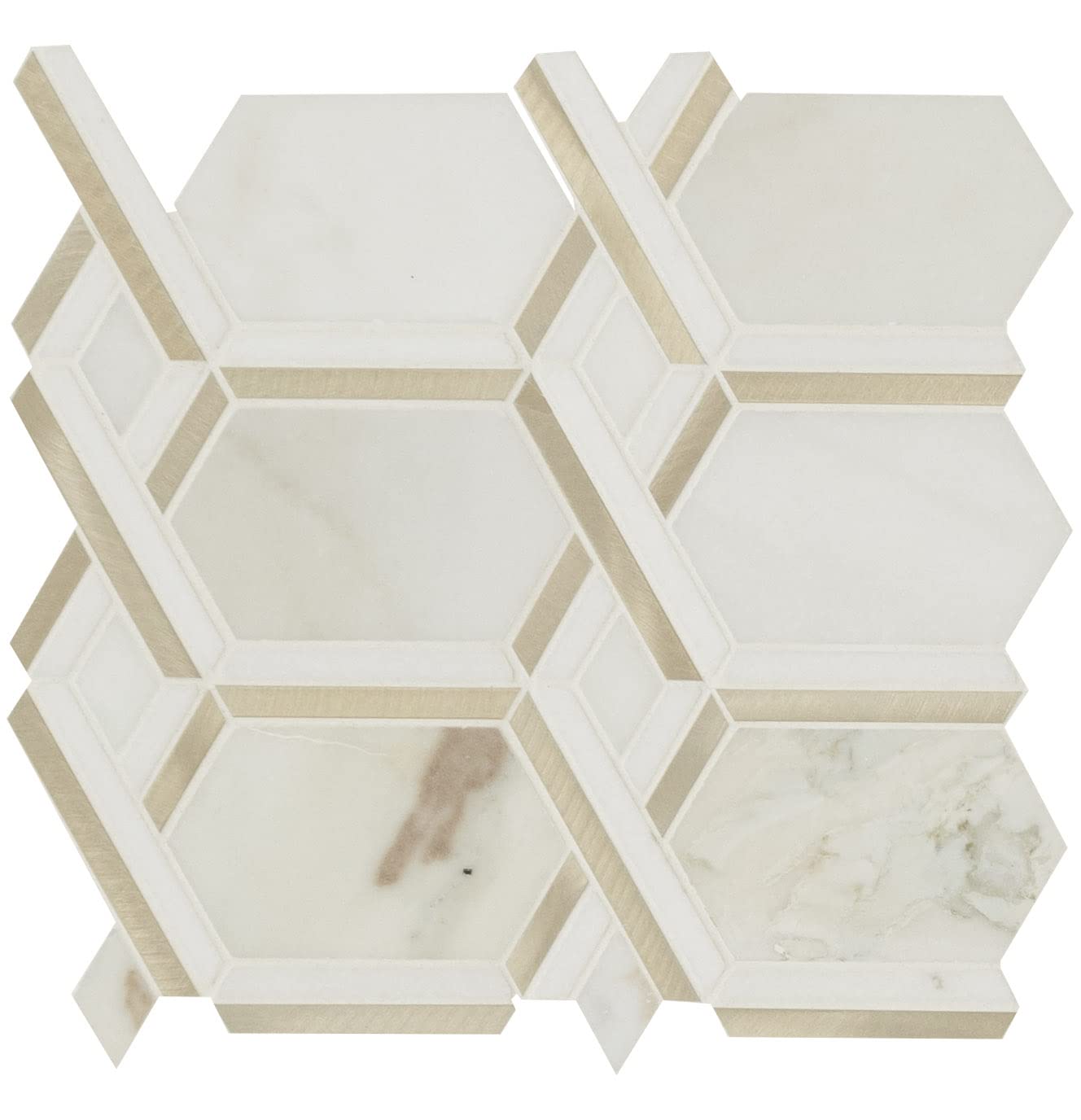 Amazon.com: MSI Luxor Royal Link Gold Pattern 11 in. x 12 in