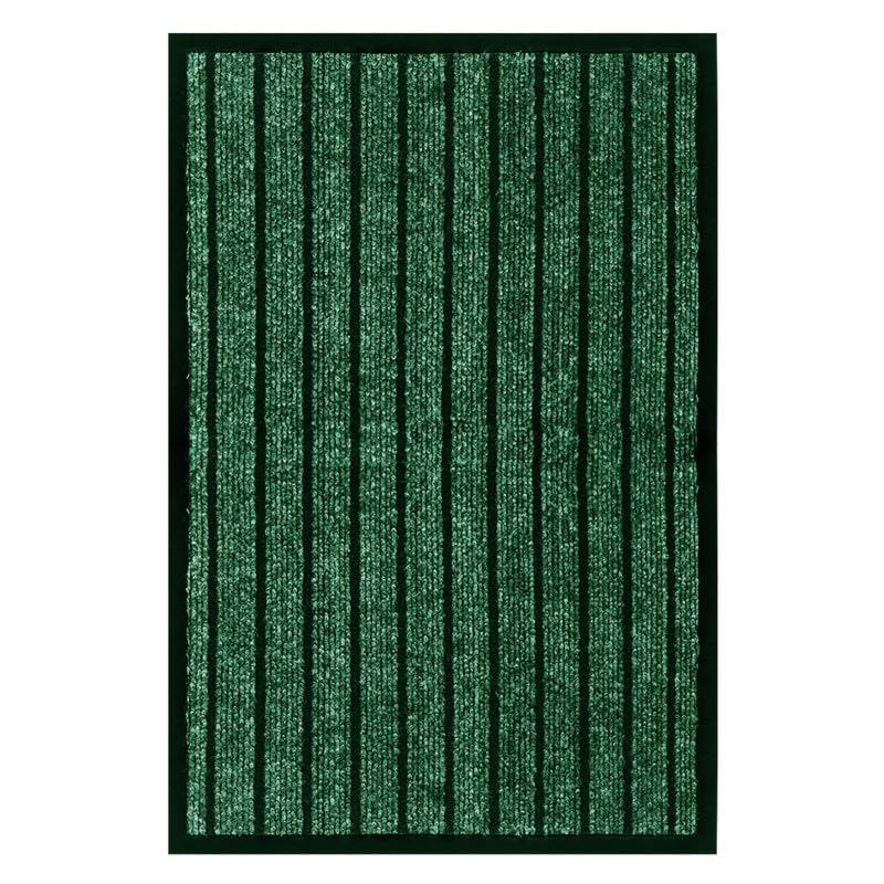 Fit Even Rubber Doormat – Outdoor & Indoor Heavy Duty Washable Non-Slip Doormat for Kitchen Garden, Inside & Outside Floor Mats, Waterproof and Dirt Trapper Entrance Rug Runner (120x150 cm, Green)