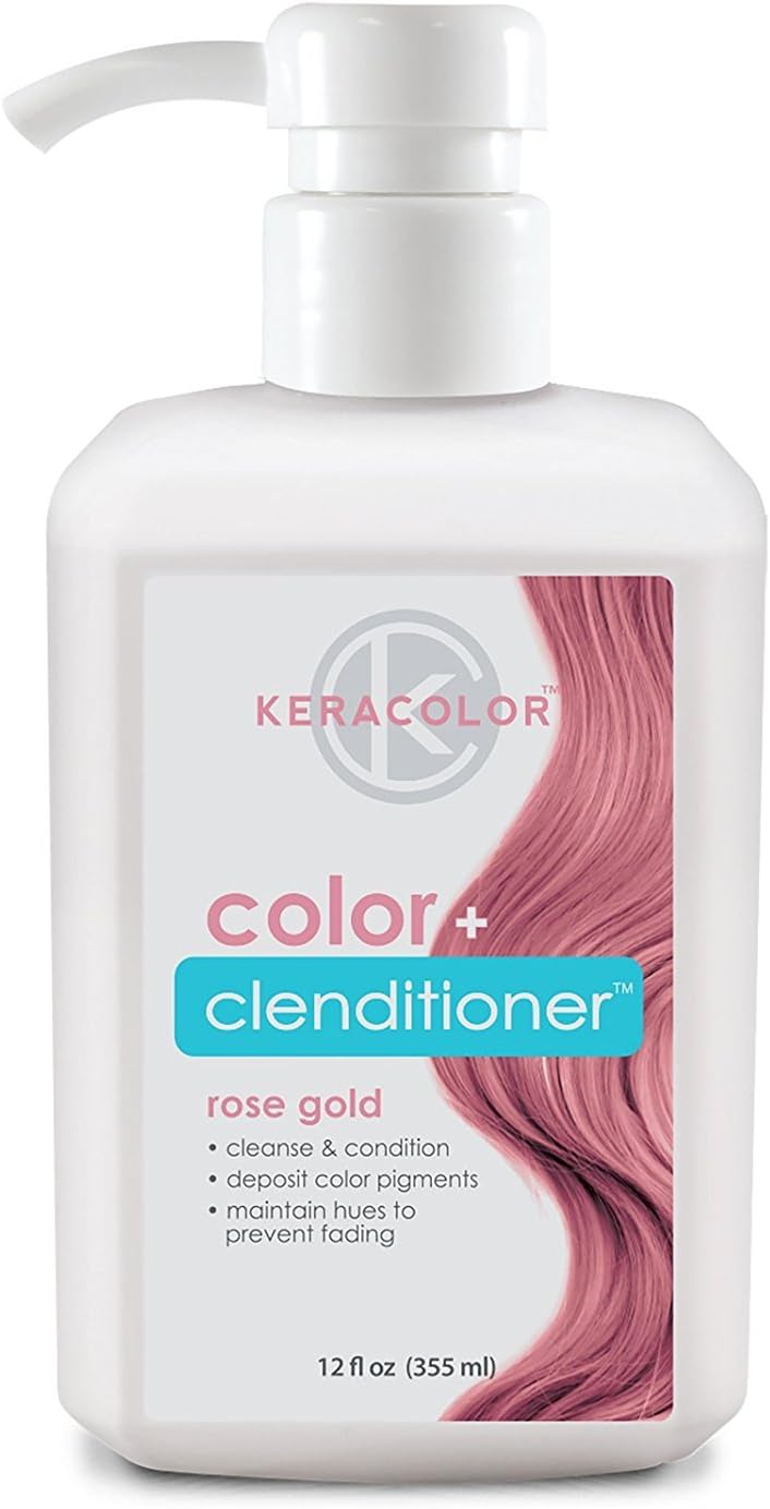 Keracolor Color Plus Clenditioner, Rose Gold, 12 ounce