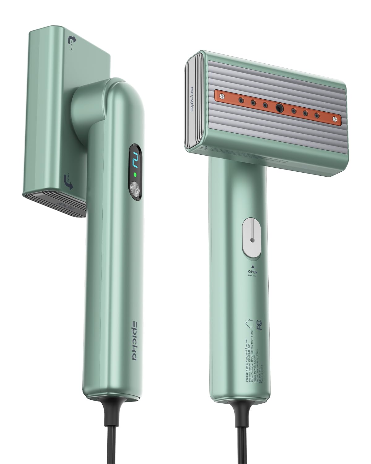Epicka Dual Voltage Global Travel Steamer (100-240V), Green