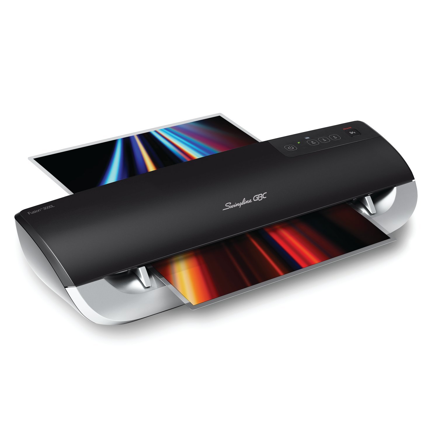 GBC Thermal Laminator Machine, Fusion 3000L, 12 Inch, 1 Min Warm-up, 3 or 5 Mil, with 30 EZUse Laminating Pouches (3381650027)