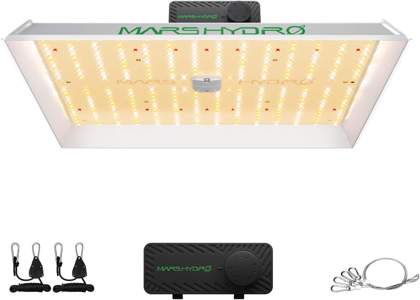 MARS HYDRO TS1000 150W LED Grow Light for Indoor Plants, with Patented Reflector, 5 Levels Dimmable Lights Daisy Chain Full Spectrum Growing Lamps for Seedlings Veg Bloom in 2x2/3x3 Grow Tent