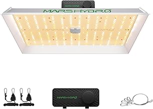 MARS HYDRO TS1000 150W LED Grow Light para Plantas de Interior, con Reflector Patentado, Luces Ajustables en 5 Niveles en Cadena de Margarita Lámparas de Crecimiento de Espectro Completo para Plántulas, Vegetación y Floración en 2x2/3x3 Grow Tent