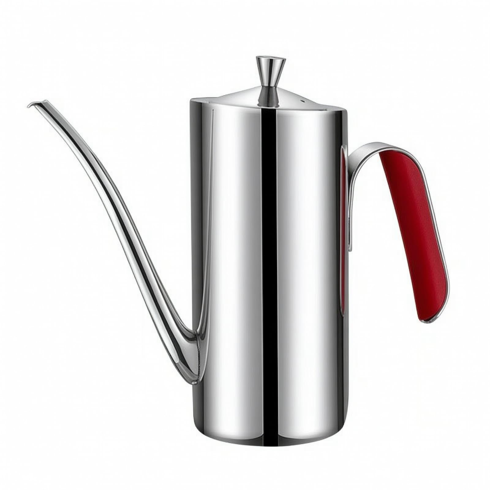 Distributeur D'huile Cylindrique En Acier Inoxydable 316 Récipient Verseur Cuisine Hermétique, 700ML
