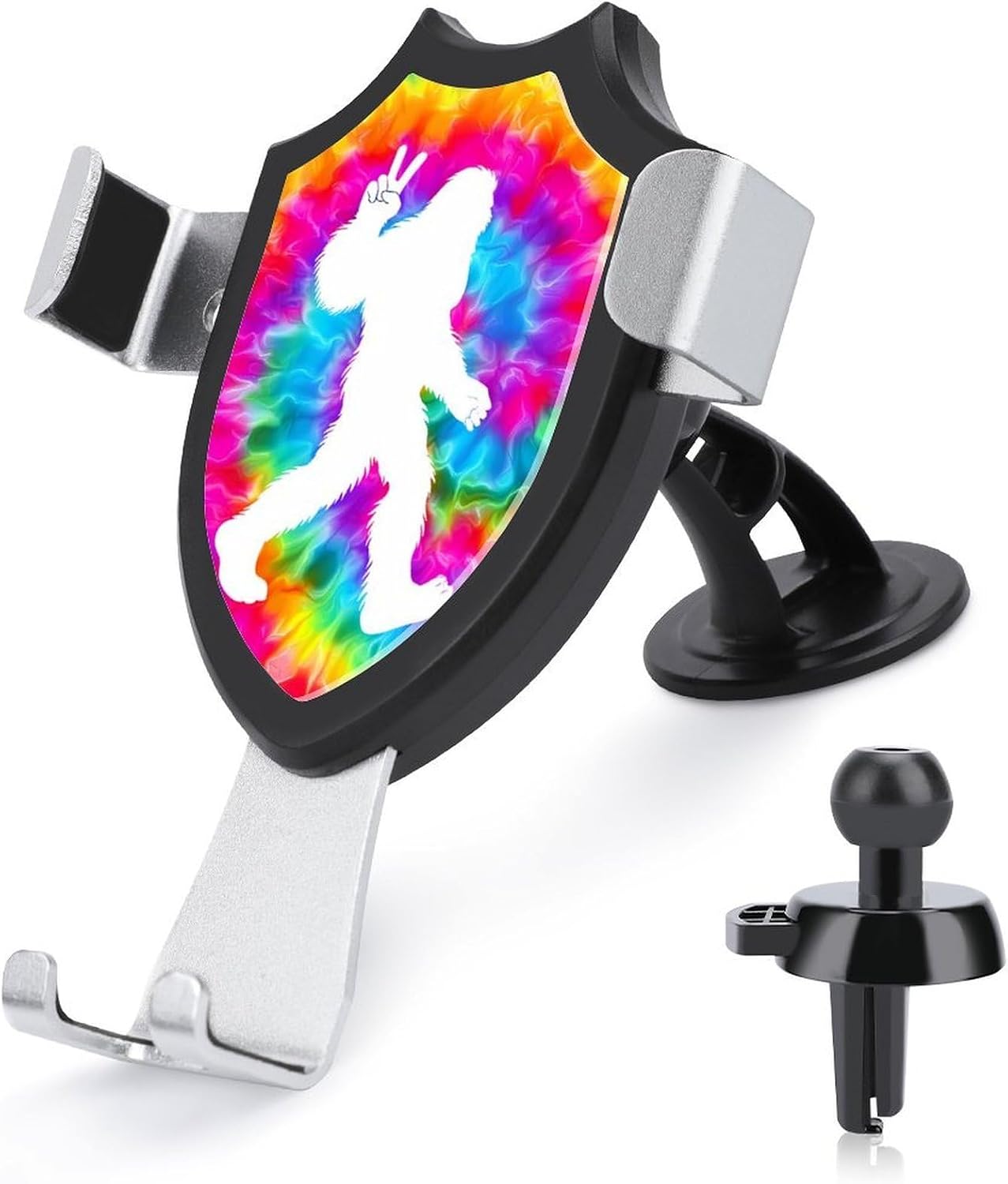 Tie Dye Bigfoot Car Phone Holder Adjustable Car Mount